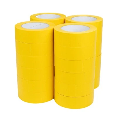 Dynamix Automotive Yellow Masking Tape 60 Yard (1-1/2'') or (3/4")  4 Sleevs/BOX - Image 1 of 4