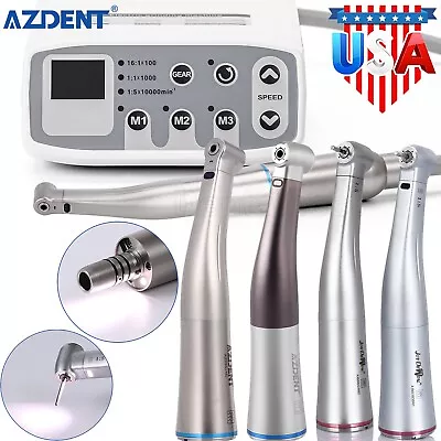 AZDENT Dental LED Brushless Electric Micro Motor /1:1/1:5 Contra Angle Handpiece - Image 1 of 4
