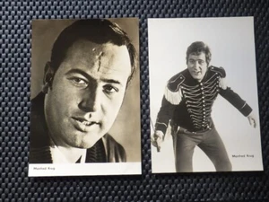 2 x Autogrammkarte Schauspieler / Manfred Krug / Progress -DEFA- DDR 1967/1968 - Bild 1 von 1