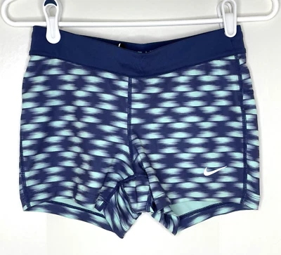 Nike Dri-Fit Relé Para Mujer Pequeño S Pantalones Cortos para Correr Corbata Interior 26" Cintura Azul Foto 1 de 4