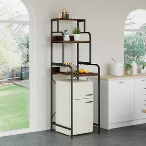 3-Tier Mini Fridge Shelf Storage Shelf Microwave Stand Table Kitchen Shelves - Picture 1 of 7