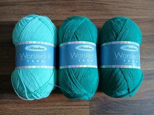HERRSCHNERS NEW Worsted 8 Yarn Color Jade Green Lot Of 3 - Picture 1 of 1