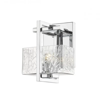 INNOVATIONS LIGHTING Innovations Striate 1 Light L-LED Wall Sconce, CH - 312-1W-PC-CL-LED