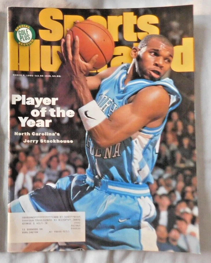 Jerry Stackhouse Carolina del Norte 6 de marzo de 1995 Sports Illustrated Ex Foto 1 de 1