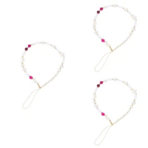 3 PCS Five-pointed Star Moon Mobile Chain Miss Phone Charm Beaded Lanyard - Zdjęcie 1 z 12