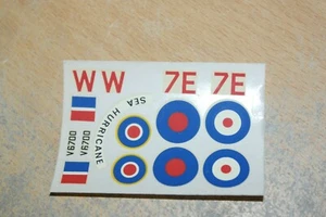 AIRFIX 1:72 HAWKER HURRICANE ROYAL MARINE MARKIERUNGEN - Bild 1 von 1