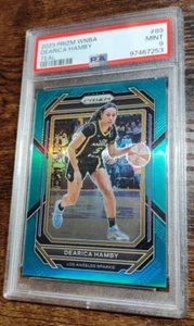 2023 Prizm WNBA Dearica Hamby #89 TEAL /49 PSA 9! POP 1! No 10s! - Picture 1 of 3