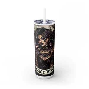 Sassy Skinny Tumbler - 20 oz Savage Art Drinkware per Badass Vibes, [...] - Foto 1 di 10