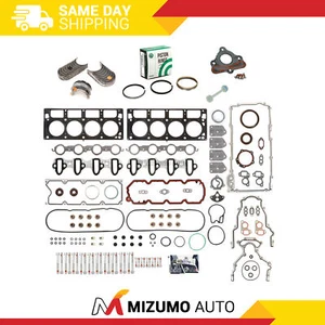 Full Gasket Set Bearings Rings Fit 04-14 GM Chevy 4.8 5.3 LS2 LS3 L6 V8 OHV - Picture 1 of 12