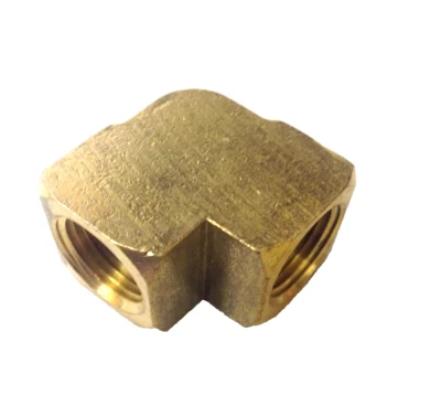 PWO 1/2 NPT - 90 Degree Female Elbow Brass Pipe Fitting NPT Female Both Sides