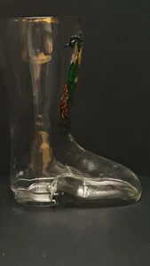 Bierstiefel 0,25 l mit Goldrand und lustigem Aufdruck - Bild 1 von 2