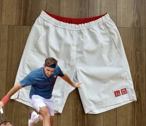 Roger Federer UNIQLO Shorts size:M 2021 Halle French Open RF - Picture 1 of 10