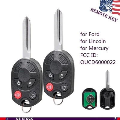 2 para Ford Escape Focus Fusion 2007 2008 2009 2010 2011 2012 mando a distancia llavero Foto 1 de 4