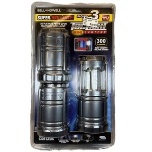 Bell + Howell TacLight Mini Lantern Super Bright 300 Lumens LED 3 Pack Collapse - Picture 1 of 9