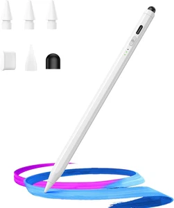 Lápiz óptico de doble punta para iPad 2018-2025,13 minutos carga rápida con sensibilidad de inclinación - Imagen 1 de 12