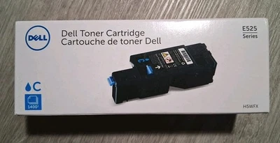 Cartucho de tóner cian Dell genuino H5WFX serie E525 nuevo sellado OEM ENVÍO RÁPIDO Foto 1 de 4