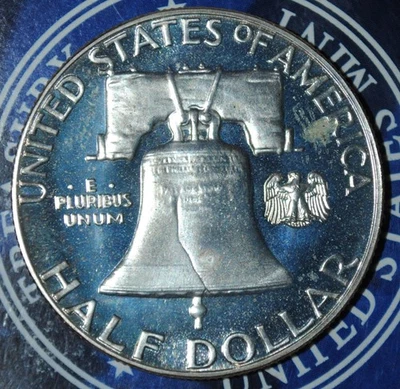 1962 Franklin Silver Proof Half Dollar {{{{Y539 - Image 1 of 4