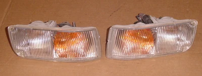 JDM Nissan Z32 Fairlady  Z 300ZX Clear Bumper Turn Signal Corner Light Pair - Image 1 of 4