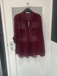 Ladies Chiffon Blouse Size 18 - Picture 1 of 5