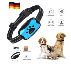 Anti Bell Halsband Hunde Erziehungshalsband Ton Vibration,Für Hunde Haustier DE - Bild 1 von 14