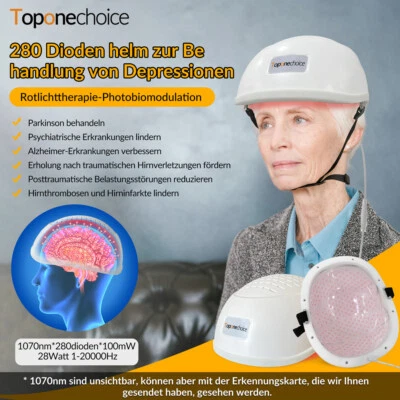1070nm Led Helmet Brain Stroke Therapy Near Infrared Light Treatment Depression. - Bild 1 von 4