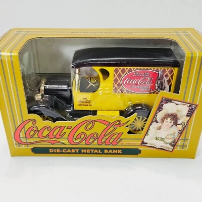 Coca Cola Chevy Delivery Truck Die Cast Metal Coin Bank Ertl Vintage 1993 Coke - Image 1 of 4