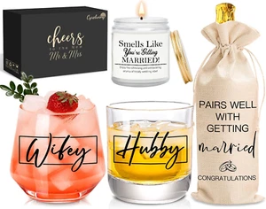 Bridal Shower Gifts Wedding Engagement Gifts for Couples Newlyweds Mr and Mrs Br - Picture 1 of 12