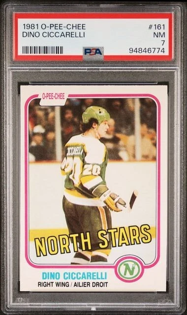 1981 O-PEE-CHEE 161 DINO CICCARELLI PSA 7 - Image 1 of 1
