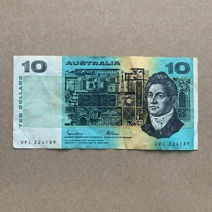 AUSTRALIA 10 DOLLARS Banknote 1985 GREENWAY Australian Currency Paper Money - Picture 1 of 4