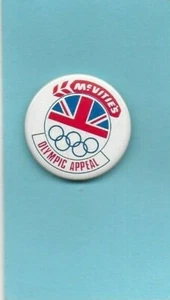 McVitie's - Olympic Appeal - Button Badge - 4cm dia. - UK FREEPOST - Picture 1 of 1