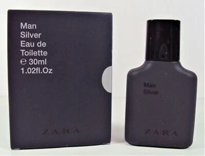 ZARA MAN SILVER 1.02 oz / 30 ml Eau de Toilette Spray NUEVO con CAJA Foto 1 de 2