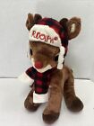 Rudolph the Red Nosed Reindeer 16" Dan Dee Stuffed Plush w/ Hat & Scarf VTG