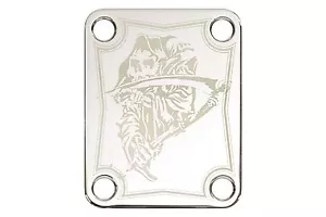 Maßgeschneiderte lasergeätzte Gitarrenhalsplatte - Grim Reaper 01 - Bild 1 von 2
