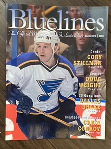 St. Louis Blues Bluelines Hockey Magazine March/April 2003 MacInnis, Pronger - Picture 1 of 3