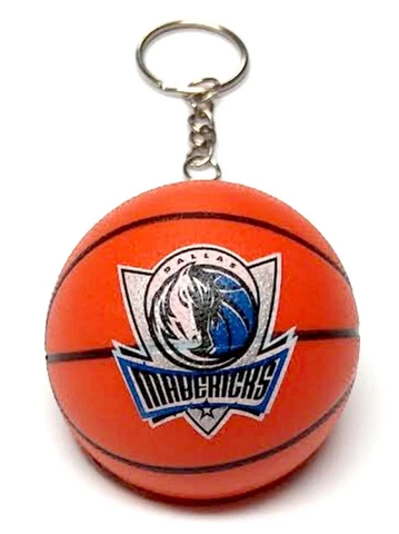 DALLAS MAVERICKS NBA MINI 2" ROUND BASKETBALL KEYCHAIN RETIRED 2015 DECORATION Cover