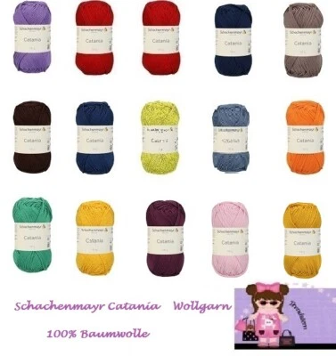 Schachenmayr Catania Wolle Garn Baumwolle 50g mercerisiert gasiert gekämmt - Bild 1 von 4