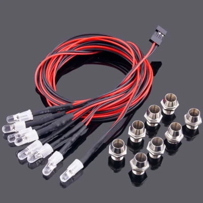 RC 8 Led Light For Traxxas Slash 4tec Cranic Skully Grave Digger Summit - Image 1 of 4