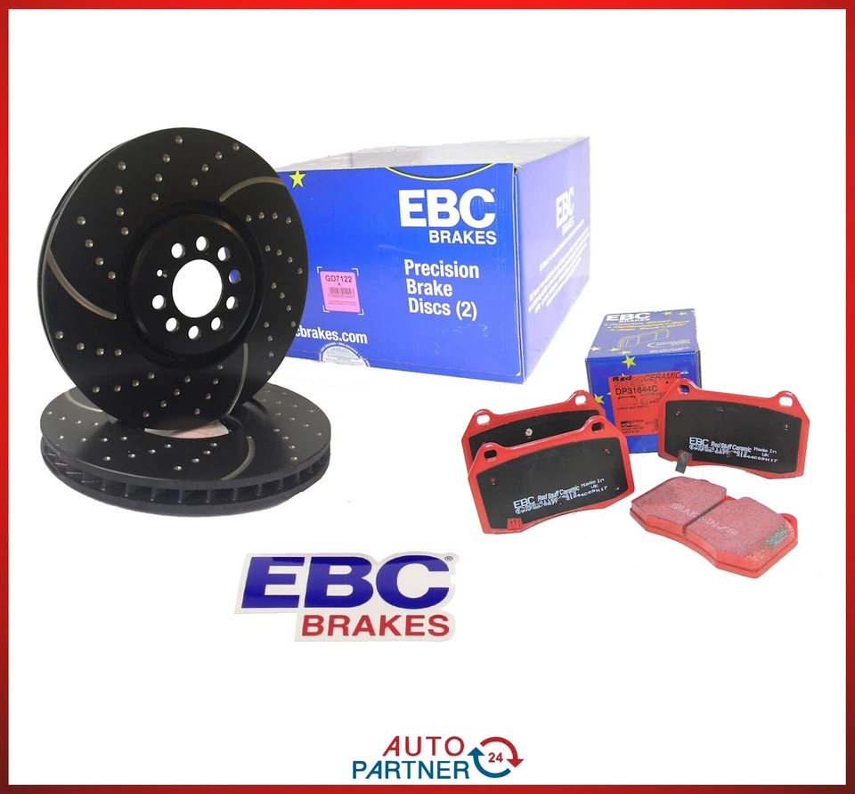 EBC Turbogroove Disques + Redstuff Revêtements Avant pour Ø324 Nissan 350 Z - Photo 1/1