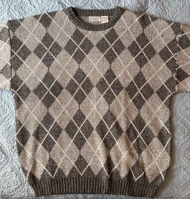 Bugle Boy Sweater Argyle Men’s Large 80s 90s - Image 1 of 4