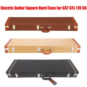 Electric Guitar Hard Case Square Hardshell Case Lockable Fits For GST GTL 170 SG - Picture 1 of 32
