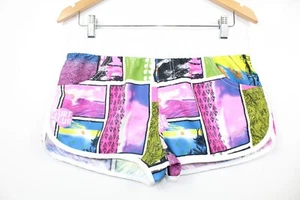 Roxy Girl Girls White Mulitcoloured Elastic Waist Swim Board Shorts Size 13 - Picture 1 of 8