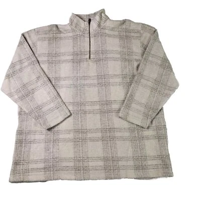 Suéter Pullover Elisabeth Liz Claiborne Para Mujer Talla 2 Crema 1/4 Cremallera Foto 1 de 4