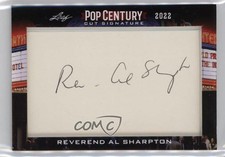 2022 Leaf Metal Pop Century Cut Signatures Al Sharpton Reverend Auto 12pt