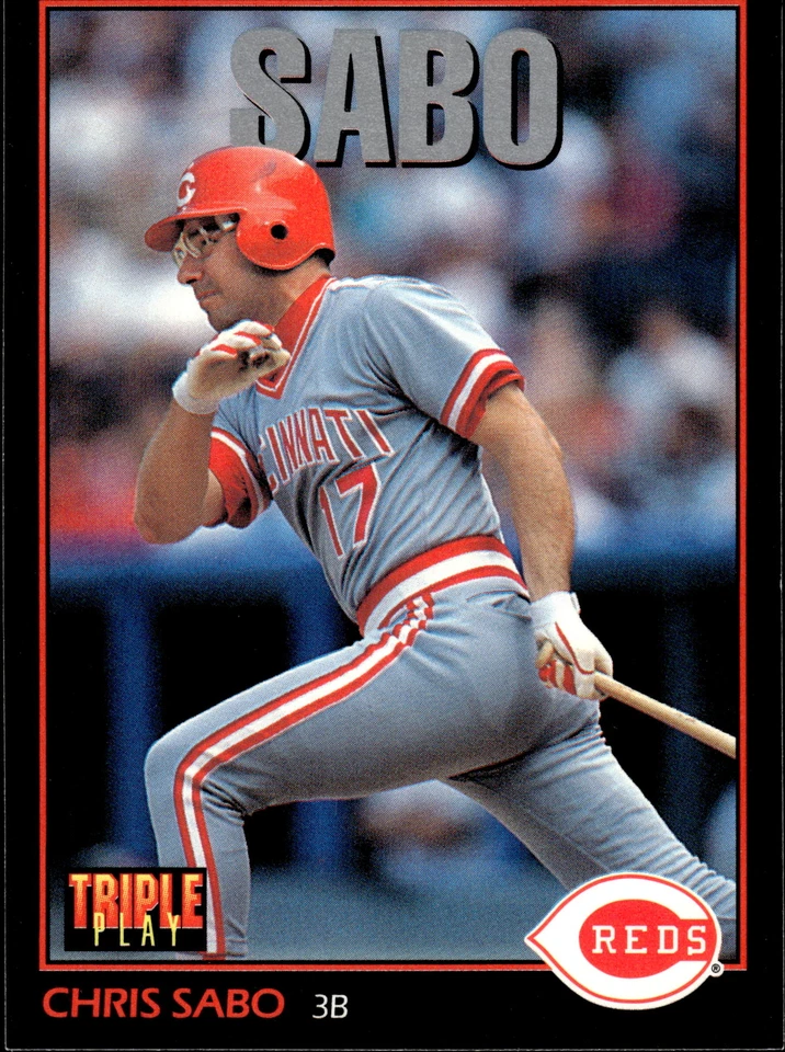 1993 Triple Play #184 Chris Sabo - Image 1 of 2