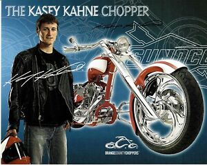 Kasey Kahne Signed NASCAR Sunoco Orange County Choppers Promo 8x10 Photo