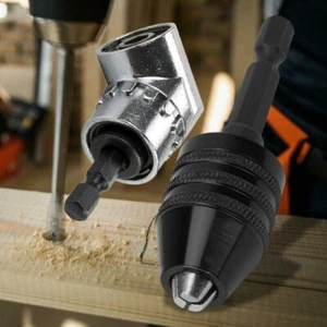 Winkel Schrauber Screwdriver Bohrfutter 0.3-6.5mm Adapter Schwarz Konverter - Bild 1 von 11