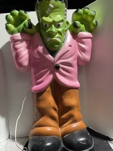 Vintage Frankenstein Monster Halloween Blow Mold Lighted 36" General Foam Co - Picture 1 of 18