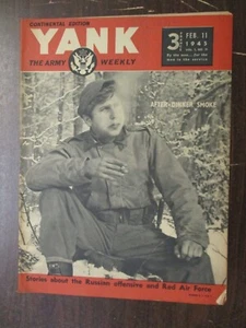 YANK ARMY MAGAZINE FEB 11, 1945 CONTINENTAL RUSSIA RED AIR FORCE LIZABETH SCOTT - Picture 1 of 2