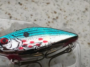 Cotton Cordell Wounded Shad Super Spot Rat L  Rattle Trap Lure Chrome-Blue-Black - Picture 1 of 12