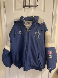 Vintage Dallas Cowboys Jacket Adult X-Large Starter Pro Line Star Puffer